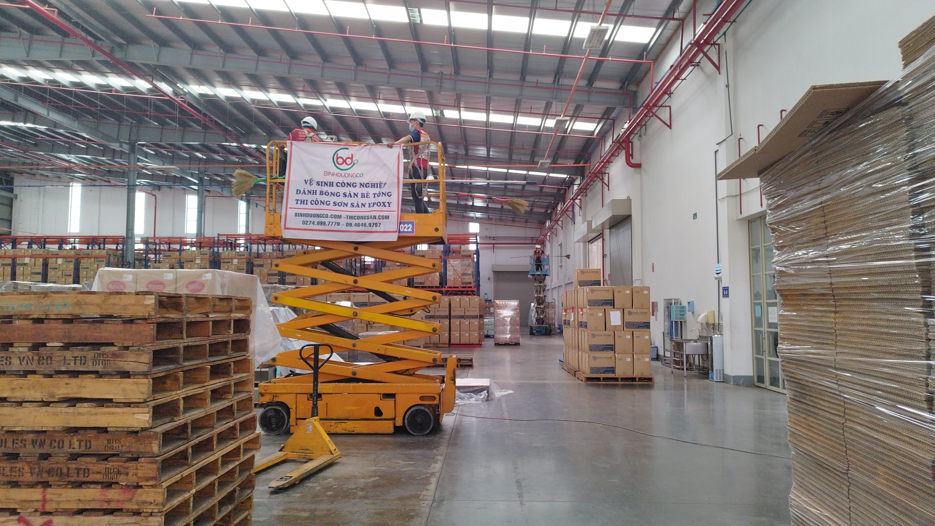 Vệ sinh nhà xưởng ở Củ Chi